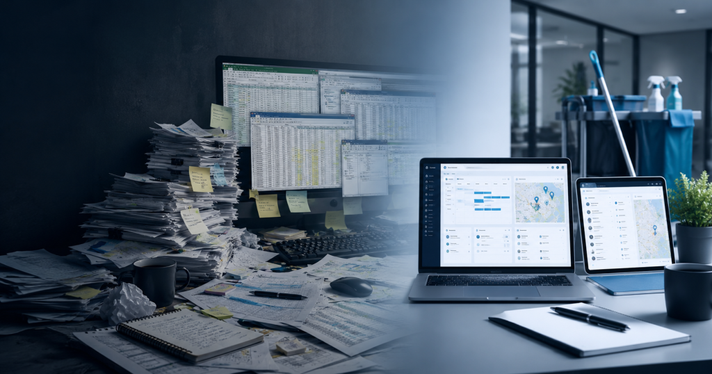 Von Excel-Chaos zu aufgeräumtem ERP-Dashboard im Reinigungs- und Servicebetrieb